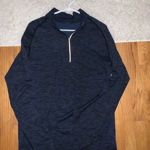 Blue quarter zip